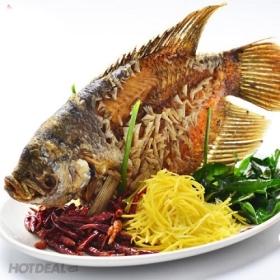 Cá chẽm chiên xù