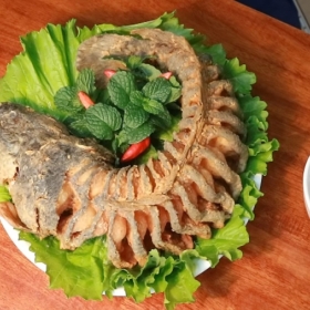  Cá lóc chiên xù mắm nêm