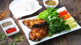 Cá tầm nướng muối ớt