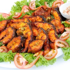 Cá tầm nướng muối ớt