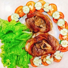 Giò heo chiên nước mắm