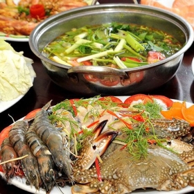 Lẩu thái hải sản cua