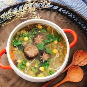 Soup nấm đông cô