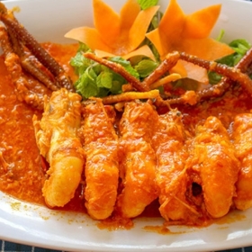 Tôm càng rang trứng muối