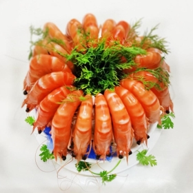 Tôm hấp nước dừa