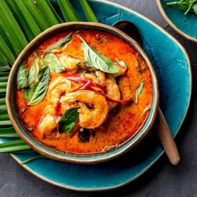 Tôm sú nấu cà ri